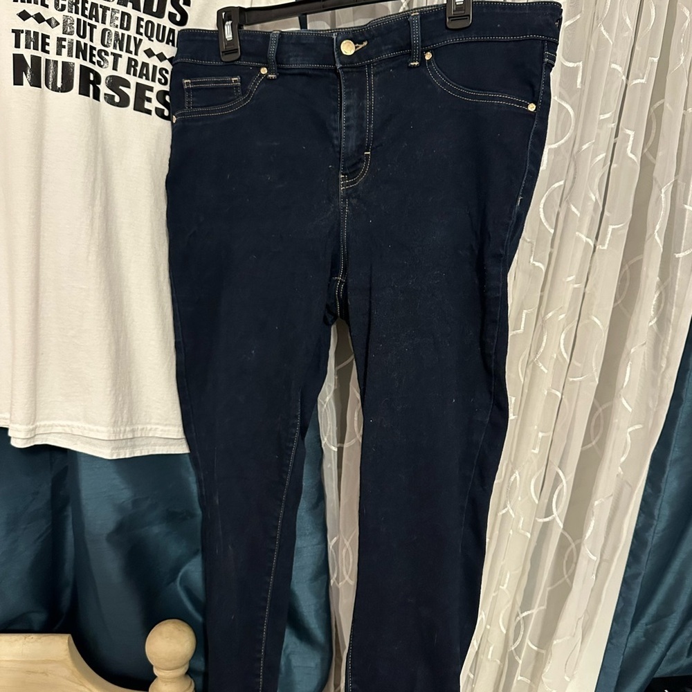Jennifer Lopez Dark Blue Denim Jeans